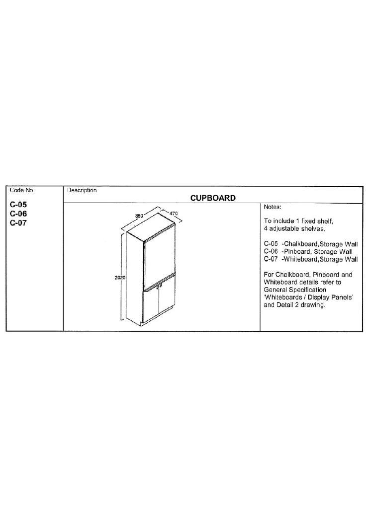Cupboard, Whiteboard, Storage Wall
