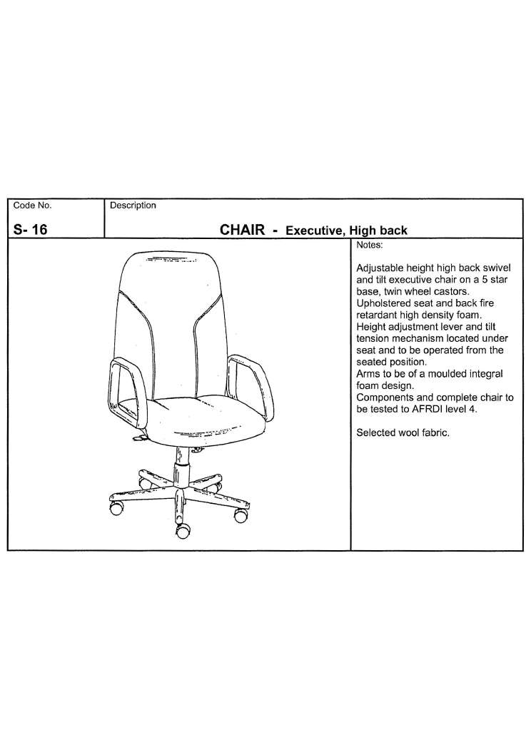 Chair, Executive, High back