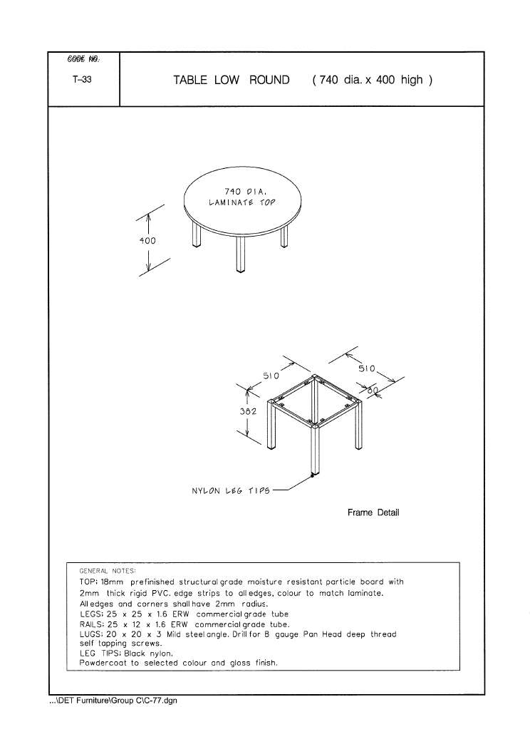 Table, Low, Round